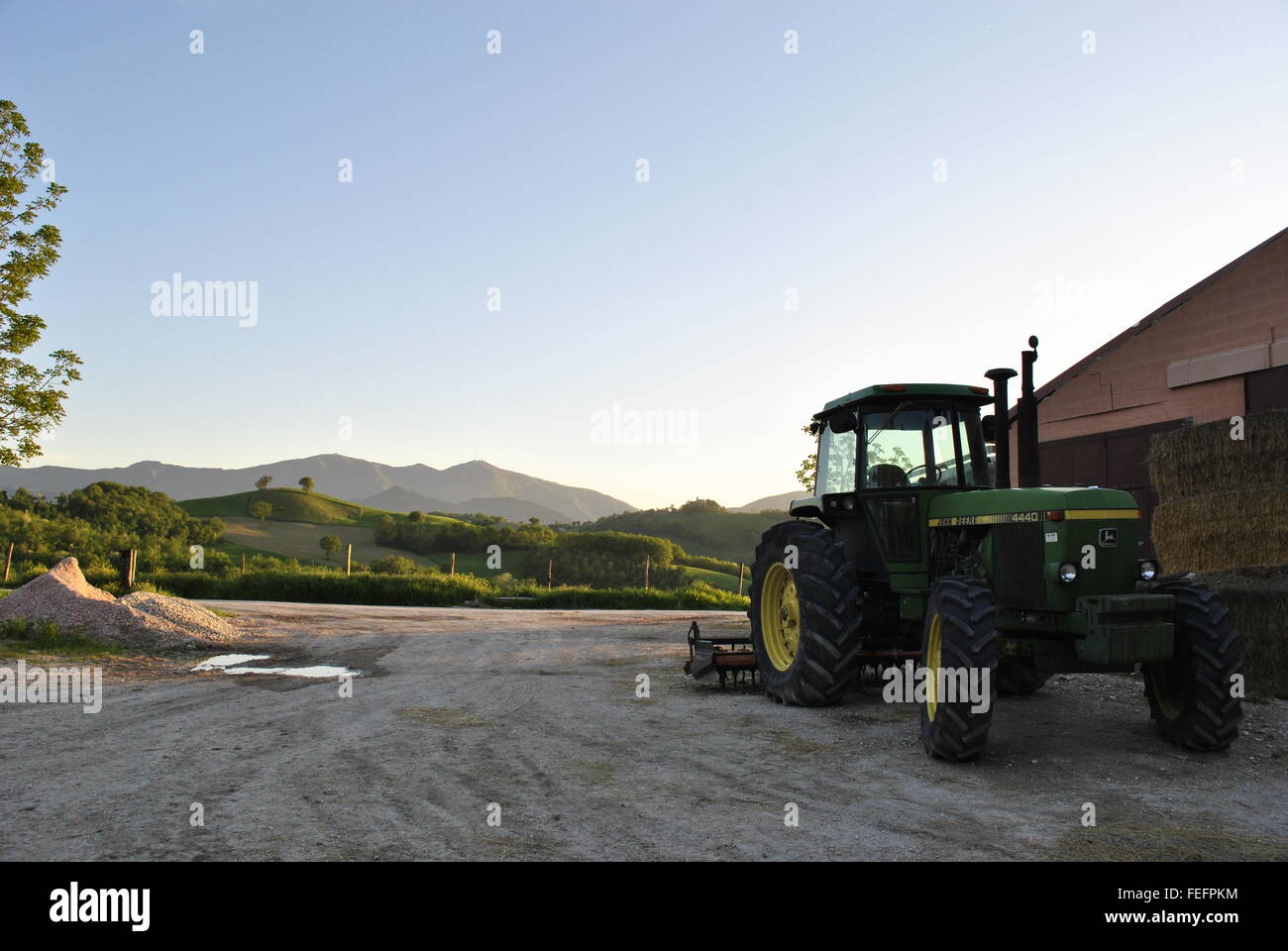 Morning sun Hotel Valle Nuova Fermignano Italie Banque D'Images