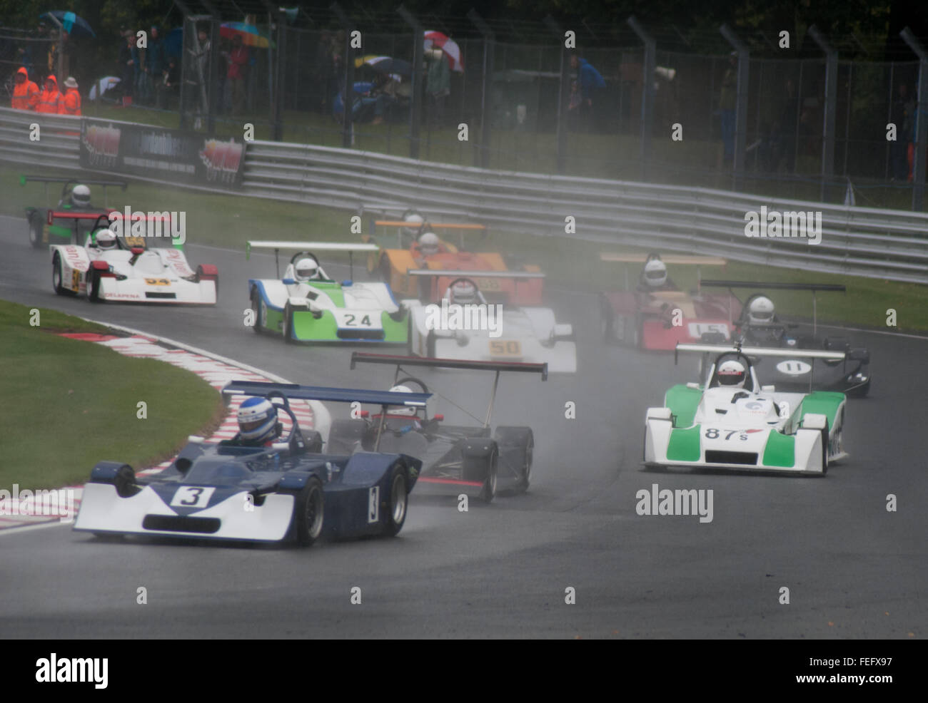 Les voitures de course classique Oulton Park Gold Cup de cheshire Banque D'Images