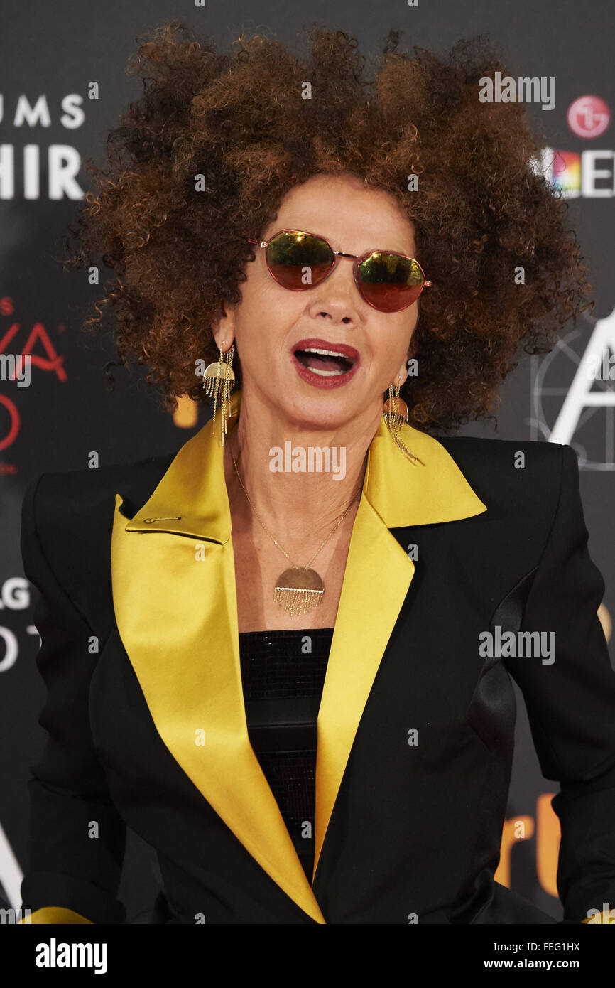 Madrid, Espagne. Feb 6, 2016. Victoria Abril assiste à Goya Awards 2016 Cinéma au Centro de Congresos Príncipe Felipe, le 6 février 2016 à Madrid, Espagne. Crédit : Jack Abuin/ZUMA/Alamy Fil Live News Banque D'Images