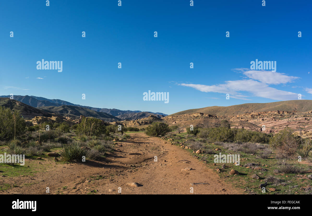 Sentier de randonnée dans le sud de la Californie est une partie Pacific Crest Trail. Banque D'Images