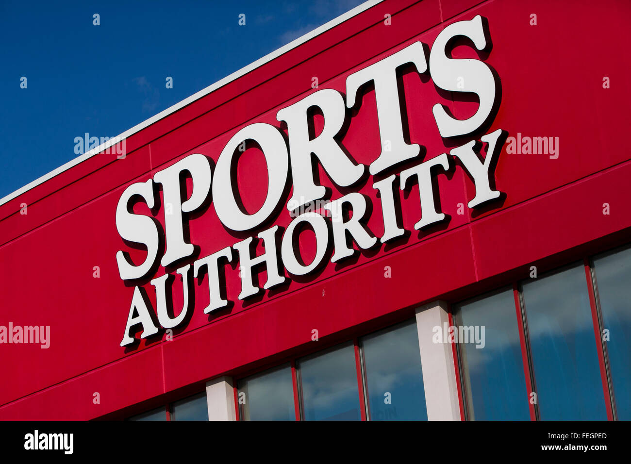 Une Autorité Sports store de Frederick, Maryland le 5 février 2016. Banque D'Images