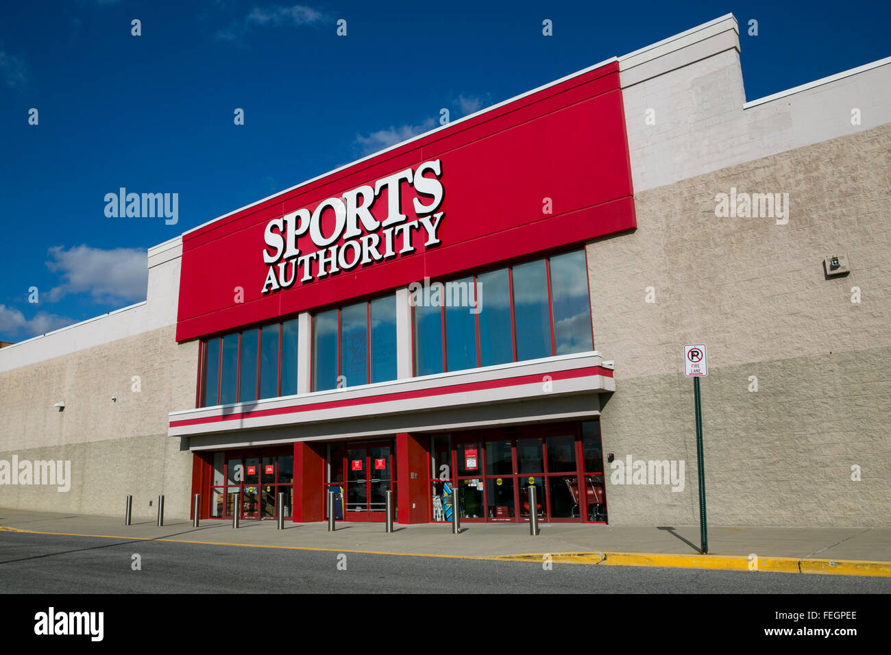 Une Autorité Sports store de Frederick, Maryland le 5 février 2016. Banque D'Images