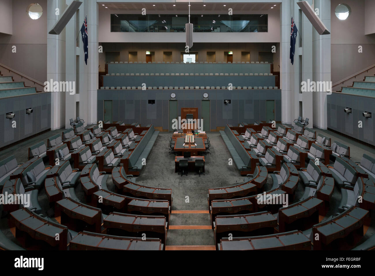 Chambre des représentants dans le Parlement fédéral Chambre sur la Hill Canberra ACT En Australie Banque D'Images