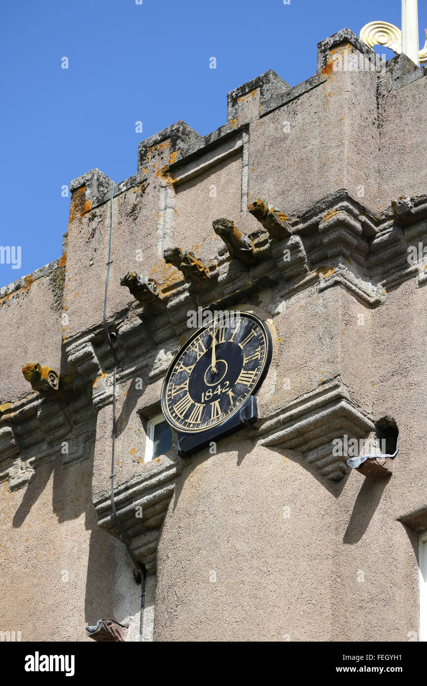 Détail architectural de Crathes Castle, Aberdeenshire, Scotland, UK Banque D'Images