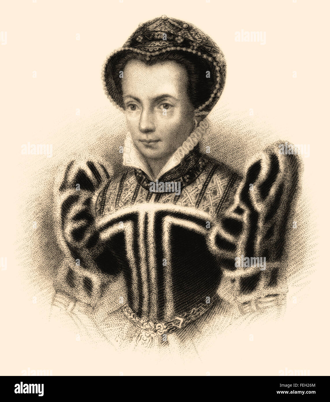 Mary I, 1516-1558, la reine d'Angleterre et l'Irlande Banque D'Images
