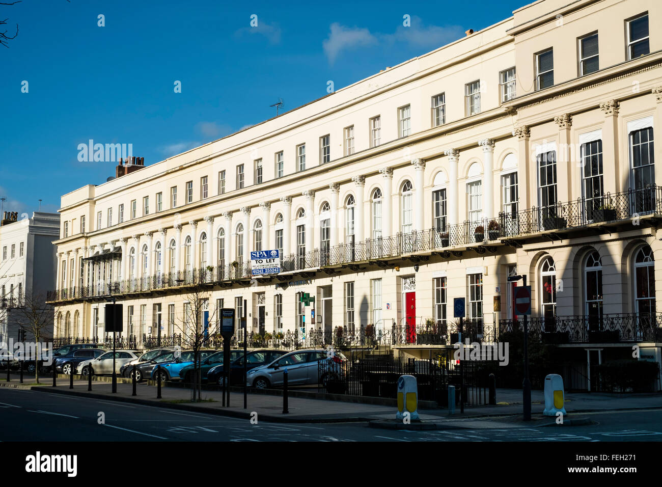 Une ville de Cheltenham Spa sur le bord de la région des Cotswolds Gloucesterhire Banque D'Images