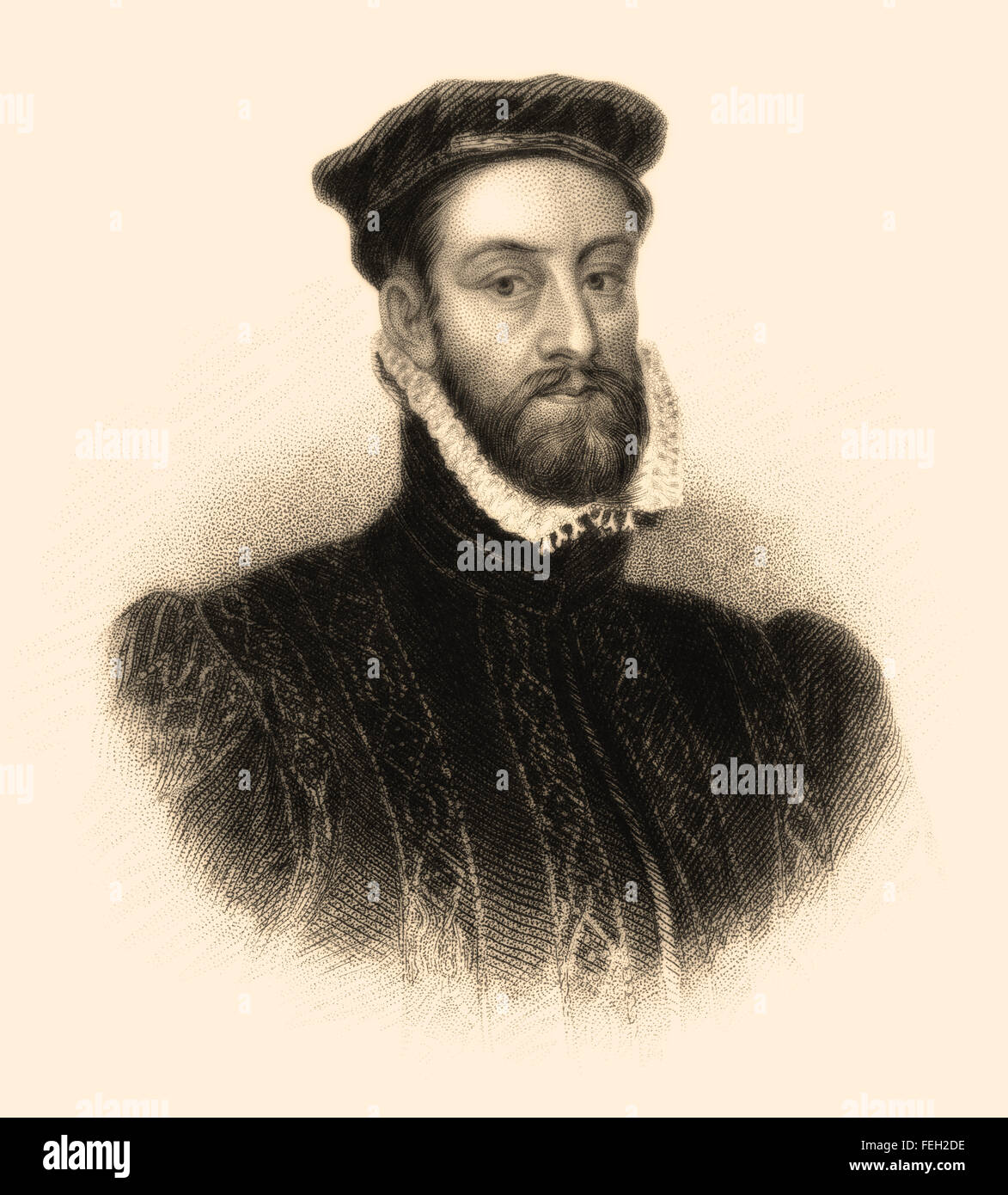 James Stewart, 1e comte de Moray, ch. 1531-1570, était régent de l'Ecosse Banque D'Images