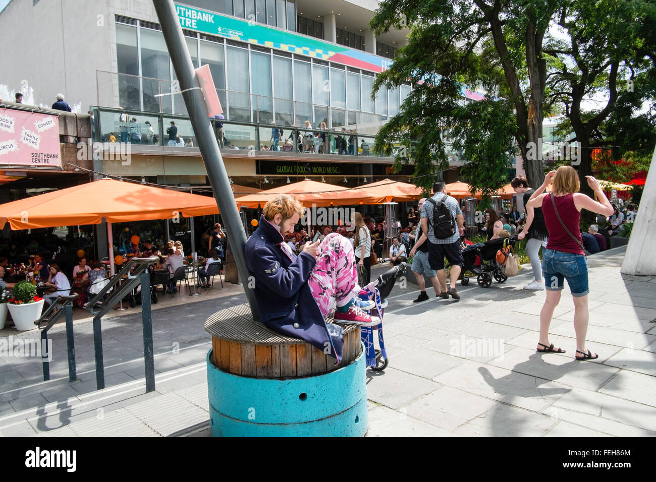 Southbank London UK culture art urbain Banque D'Images