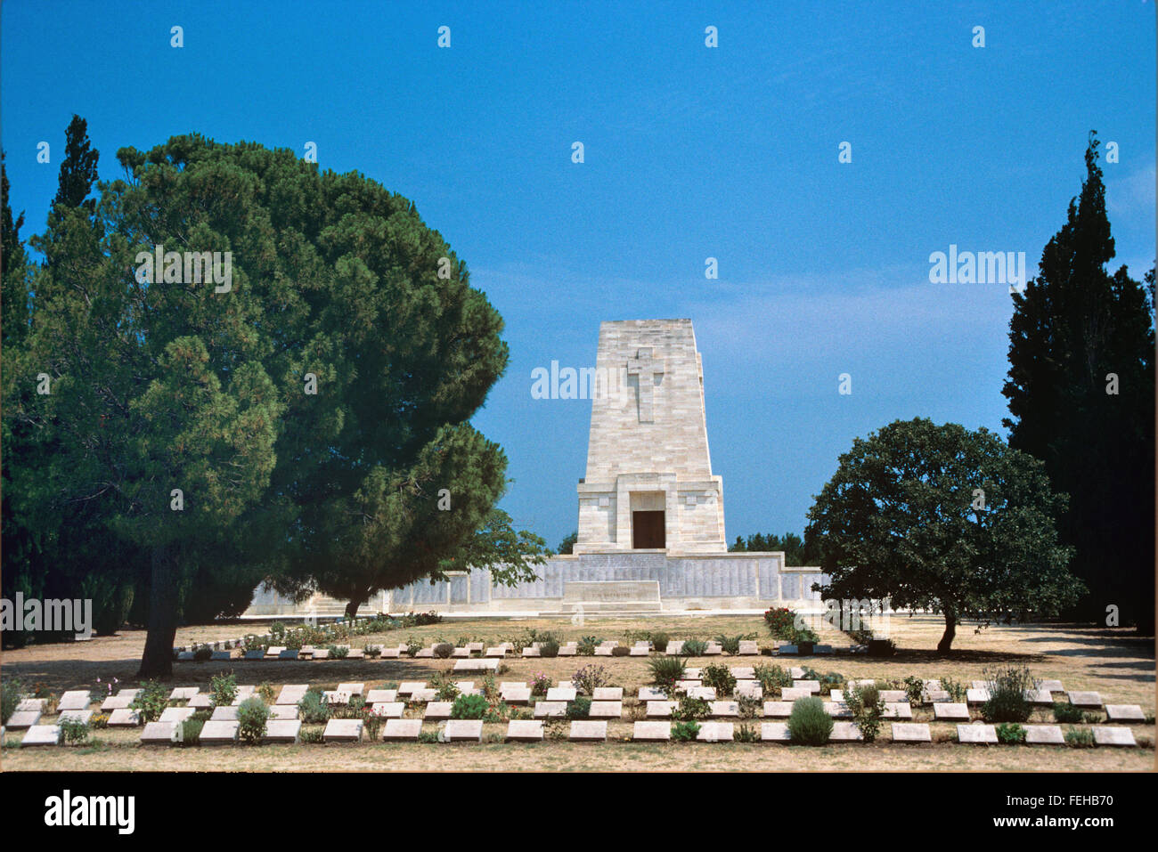 Lone Pine Cimetière et Mémorial de la campagne de Gallipoli, Canakkale, Gallipolli Banque D'Images