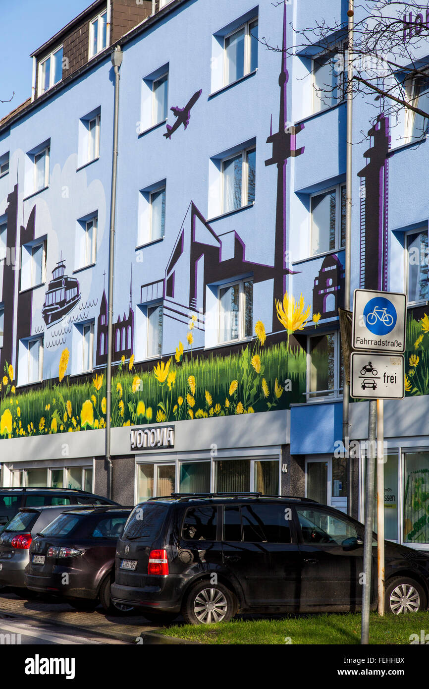 Les sociétés de logement, Vonovia Quartier bureau à Elting trimestre, Essen, ville du nord, Essen, Allemagne Banque D'Images