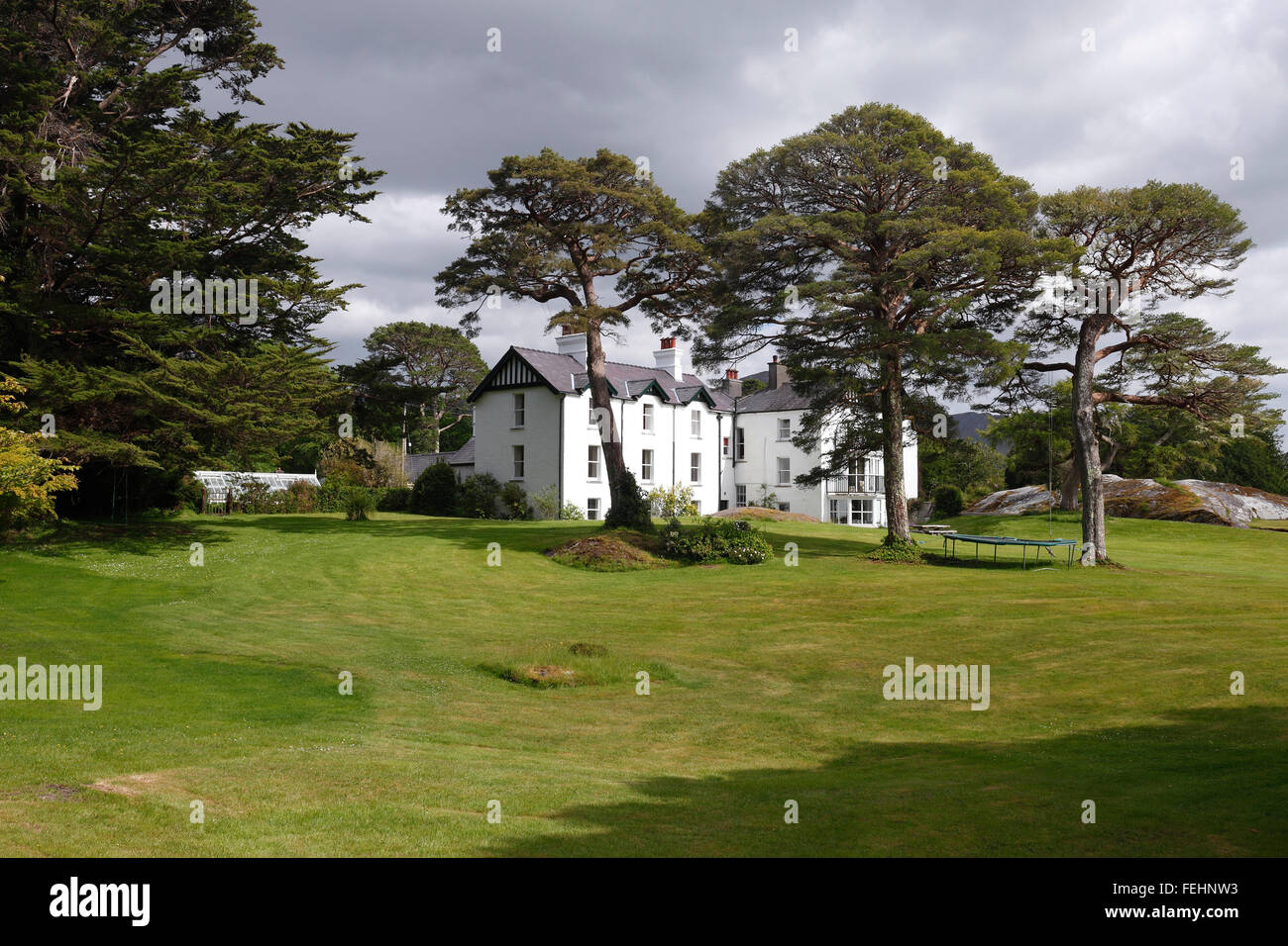 Dereen House et jardins près de la péninsule de Beara, sur Kenmare County Kerry, Ireland Banque D'Images