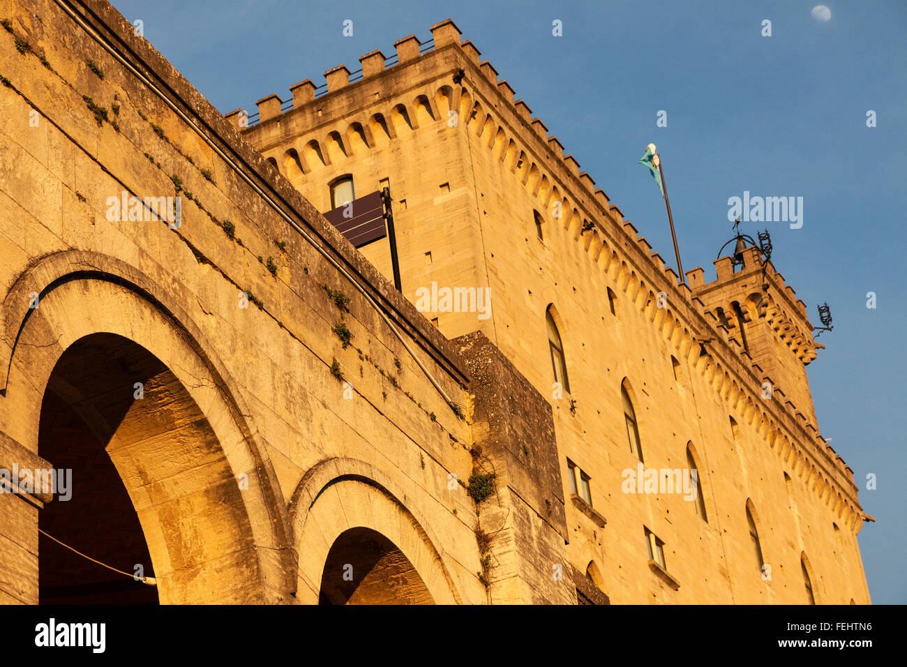 Ville de Saint-marin town hall - Palazzo Pubblico Banque D'Images