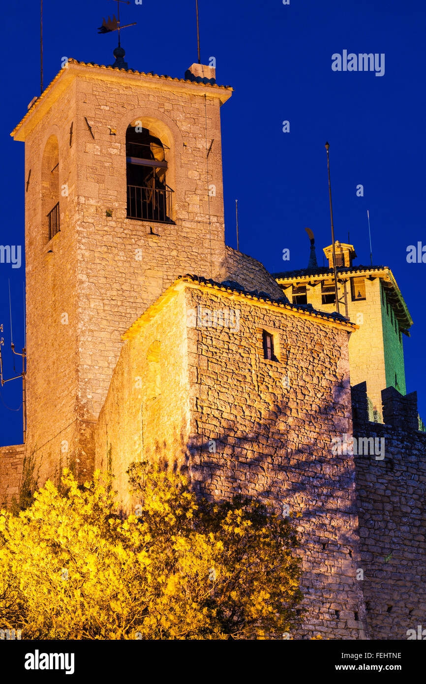 Guaita Tower à San Marino Banque D'Images