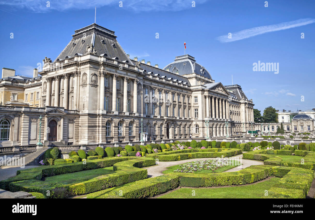 Le Palais Royal au centre de Bruxelles, Belgique Banque D'Images