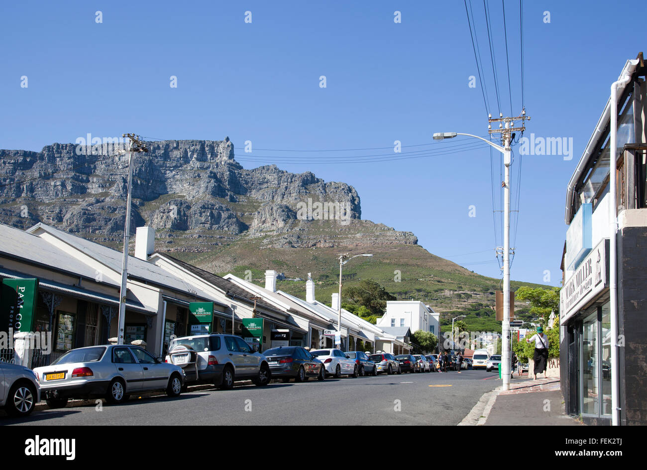 Kloof Street Quartier dans Cape Town - Afrique du Sud Banque D'Images