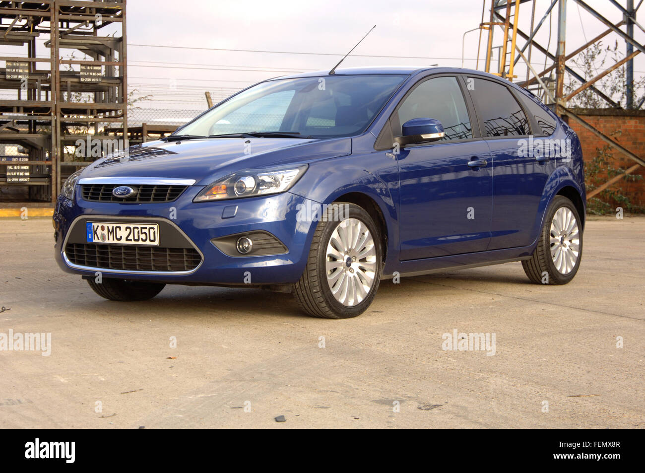 2007 Ford Focus hatchback voiture familiale Banque D'Images