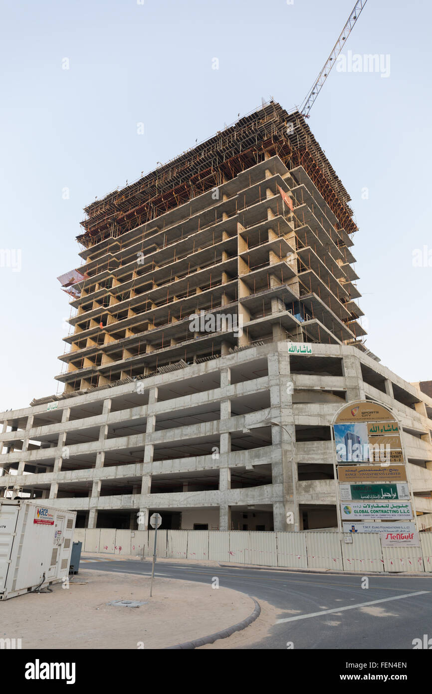 9 Elite residences Dubai Sports City, DUBAÏ, ÉMIRATS ARABES UNIS Banque D'Images