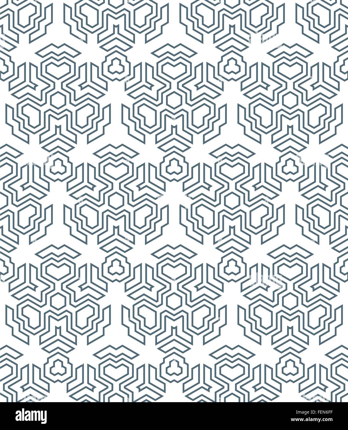 Contour foncé vecteur géométrique abstraite fond blanc motif transparent monochrome Illustration de Vecteur