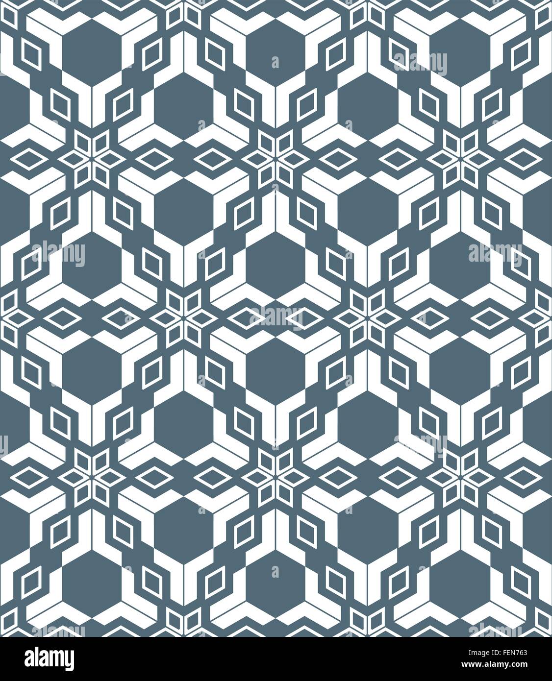 Vector abstract géométrique blanc monochrome fleurs motif transparent fond gris foncé Illustration de Vecteur
