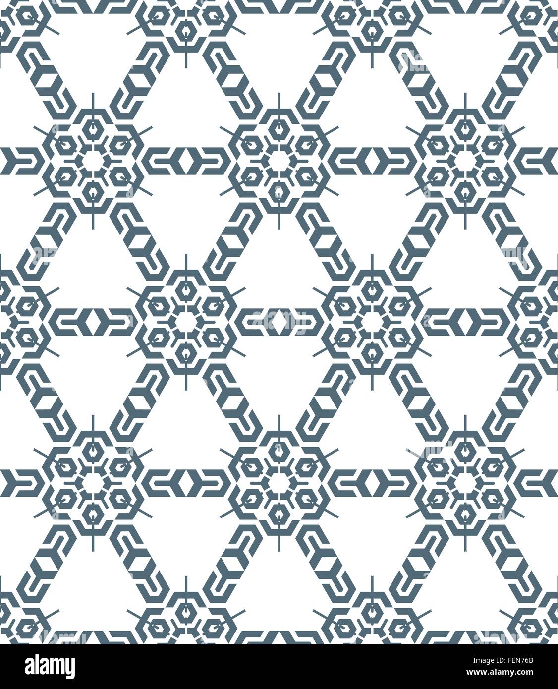 Gris foncé vecteur abstrait géométrique mosaïque monochrome motif transparent fond blanc Illustration de Vecteur