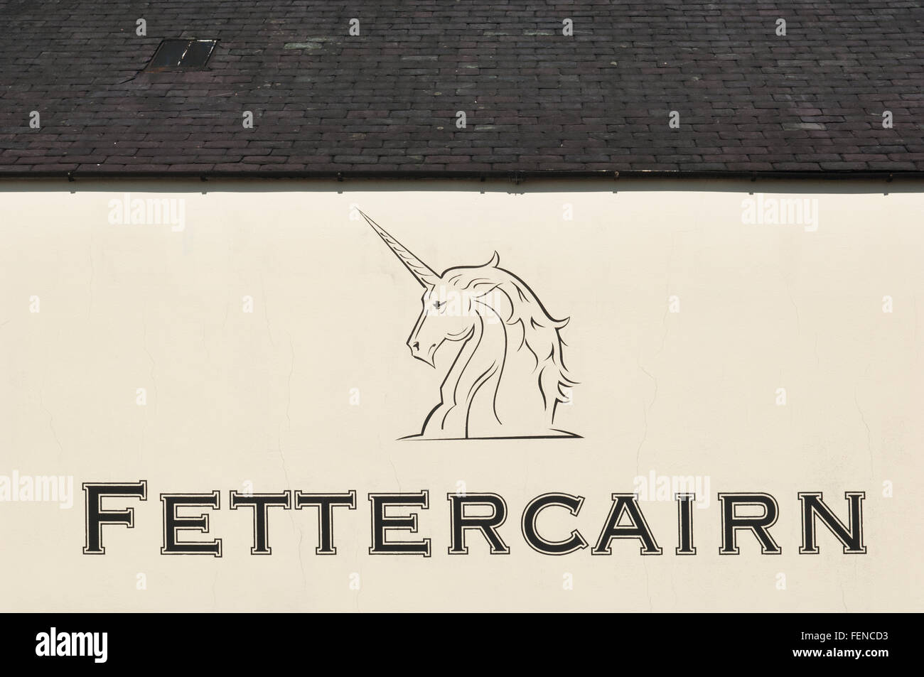 Malt Whisky Fettercairn Distillery Fettercairn -, dans l'Aberdeenshire, en Écosse. Banque D'Images
