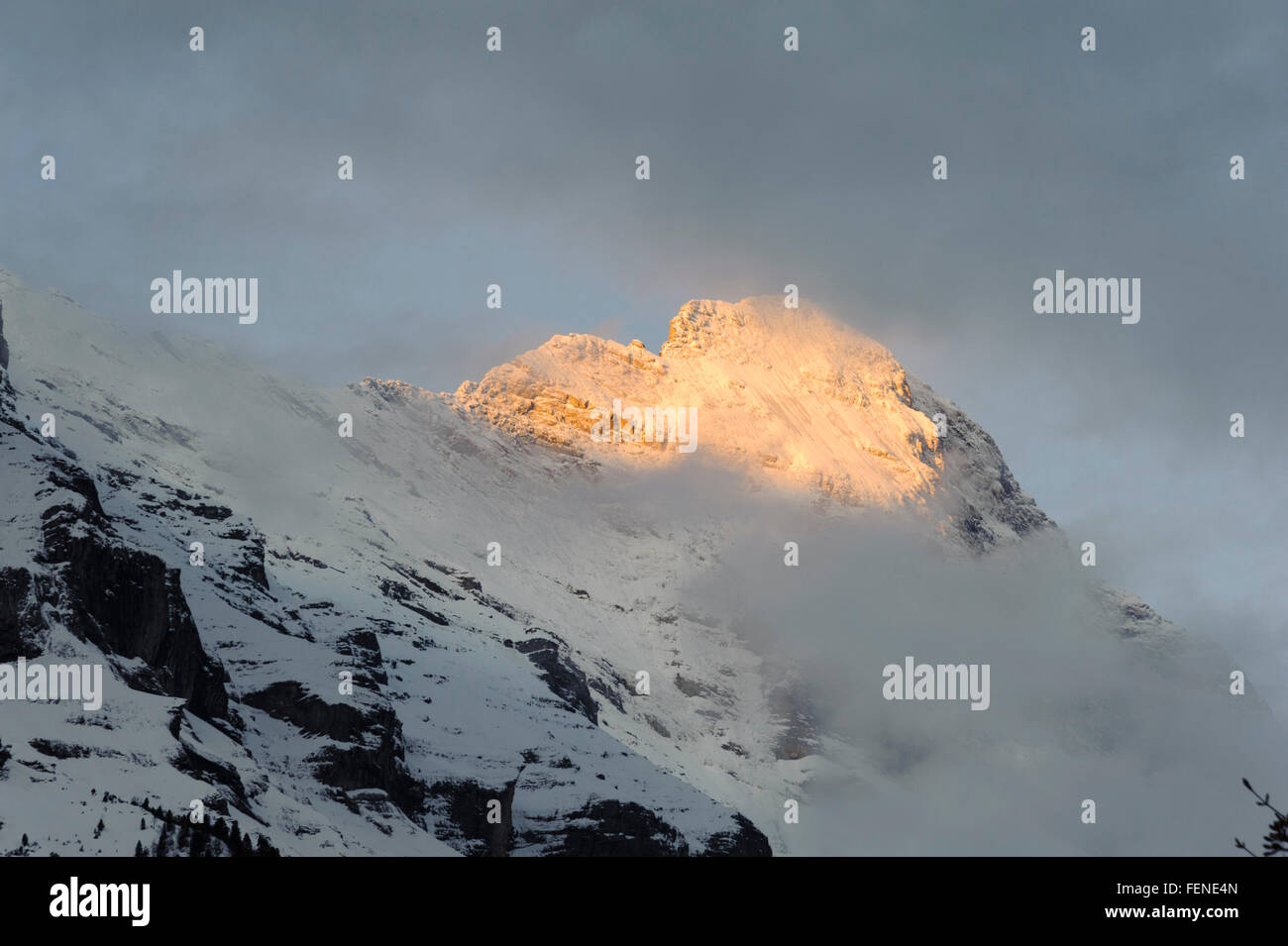 Site du patrimoine mondial de l'UNESCO Alpes Suisses Jungfrau-Aletsch, canton de Berne, Oberland Bernois, Suisse Banque D'Images