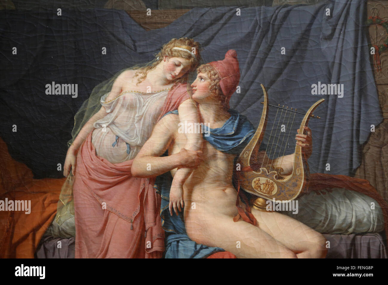 Les Amours de Paris et Helen, 1788. Huile sur toile. Par Jacques-Louis David (1748-1825). Néoclassicisme. Musée du Louvre. Paris. Fran Banque D'Images