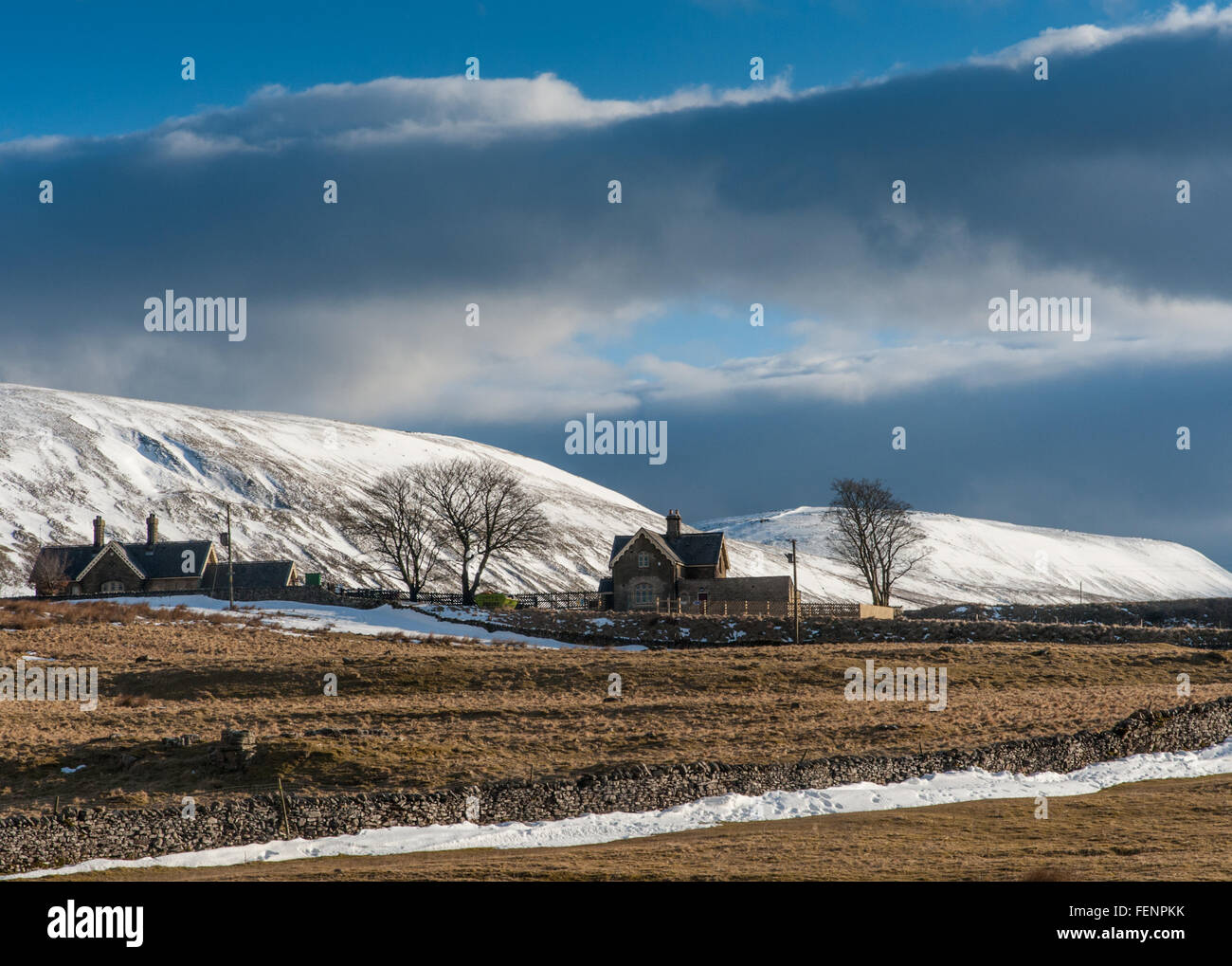 Ribblehead et Ingleborough Station Banque D'Images