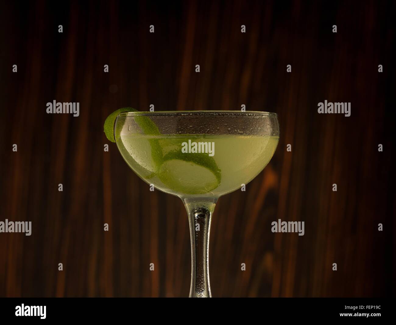 Mojito cocktail en verre à cocktail Banque D'Images