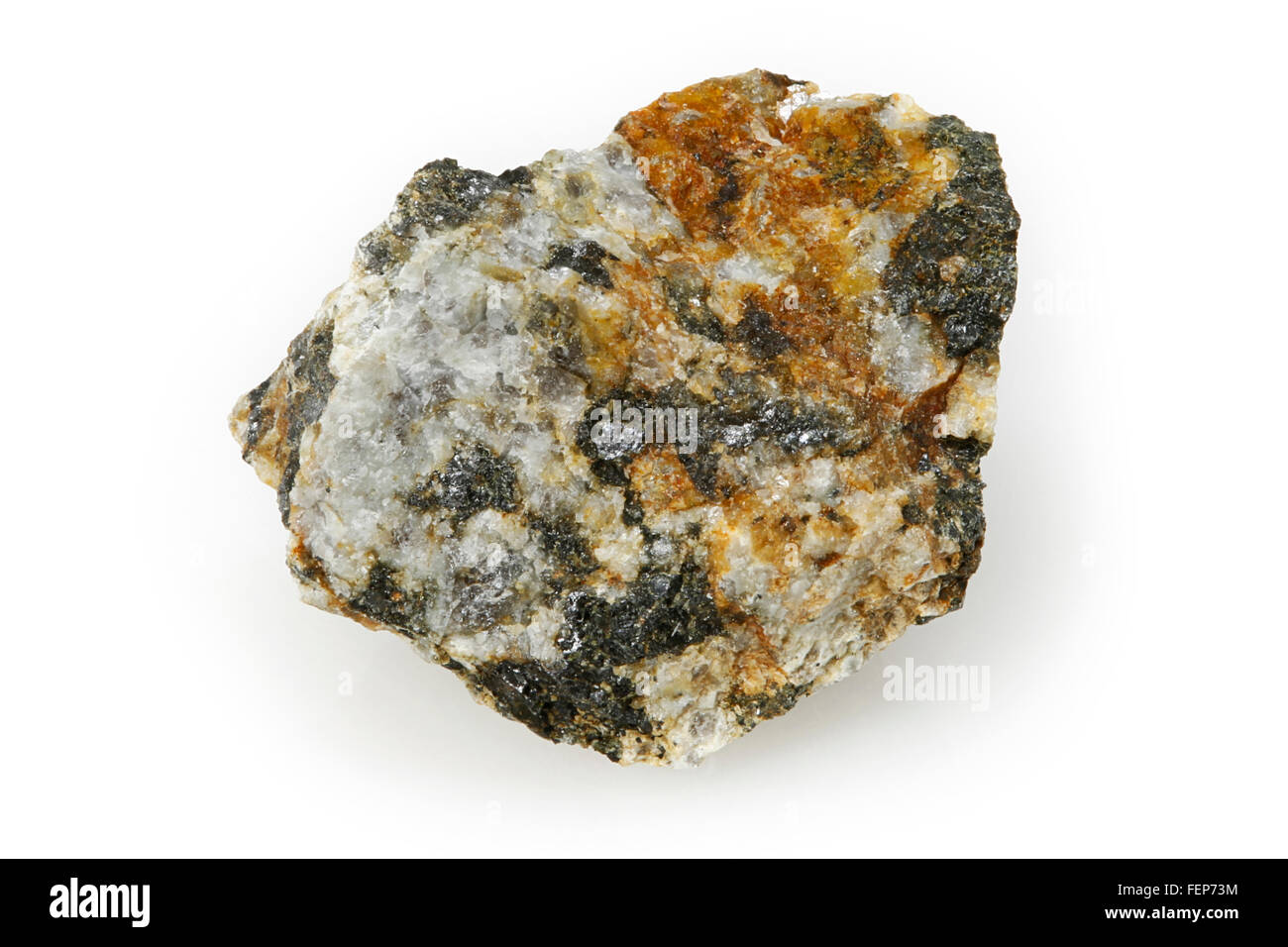 L'ilménite-gabbro, une roche plutonique, ignées, Laurentain, Québec, Canada Banque D'Images
