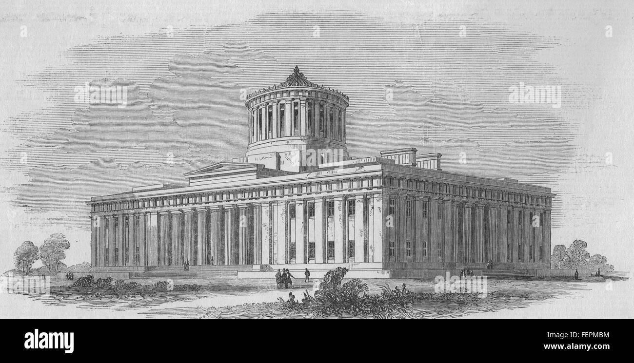 L'état de l'OHIO House 1850. Illustrated London News Banque D'Images