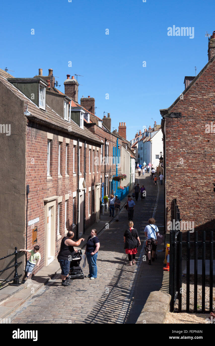 La vie quotidienne à Whitby Banque D'Images