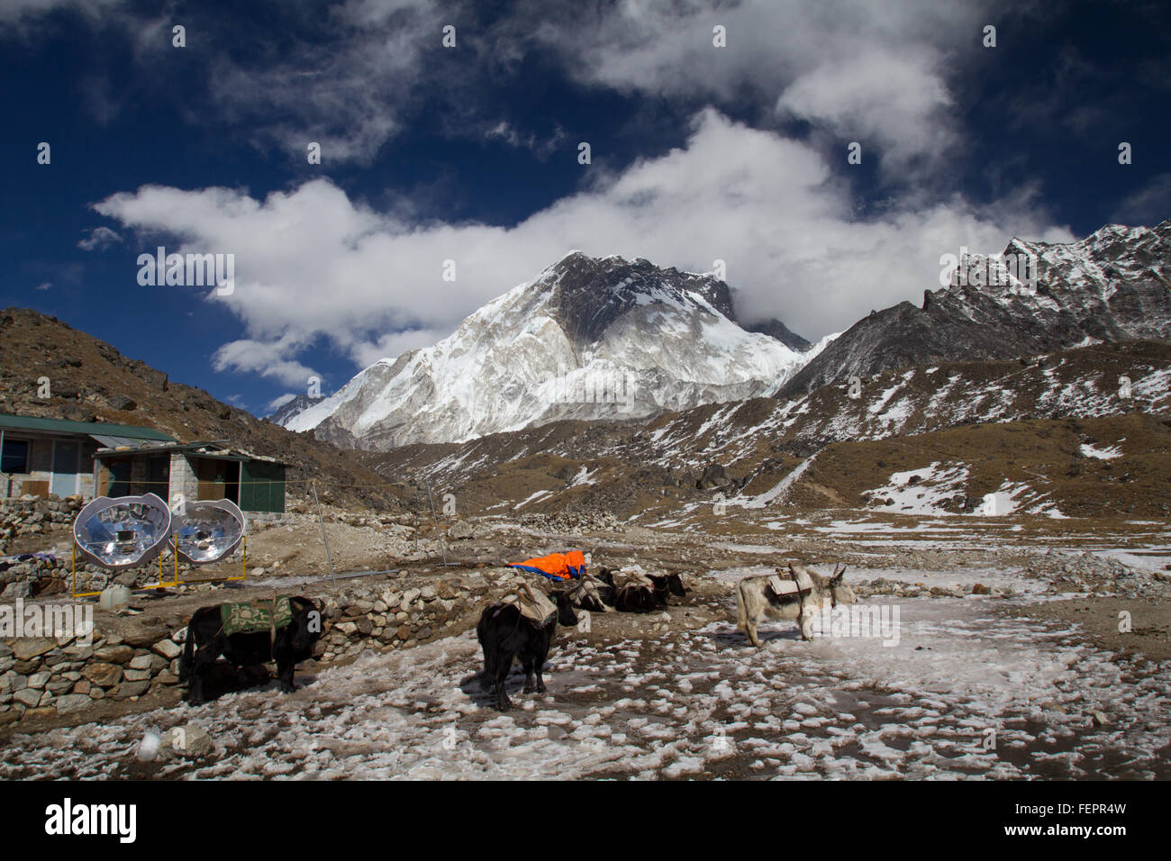 Camp de base de l'Everest Banque D'Images Camp de base de l'Everest Banque D'Images