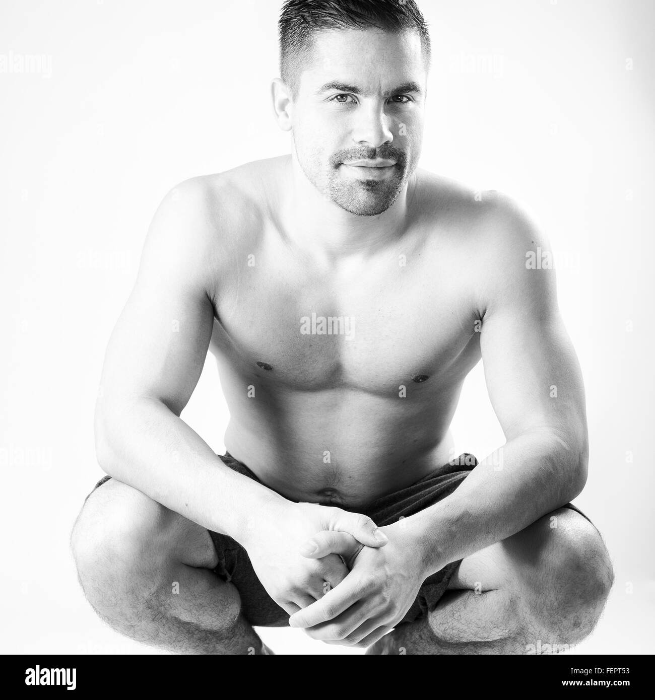 Belle musculaire modèle homosexuel Banque D'Images