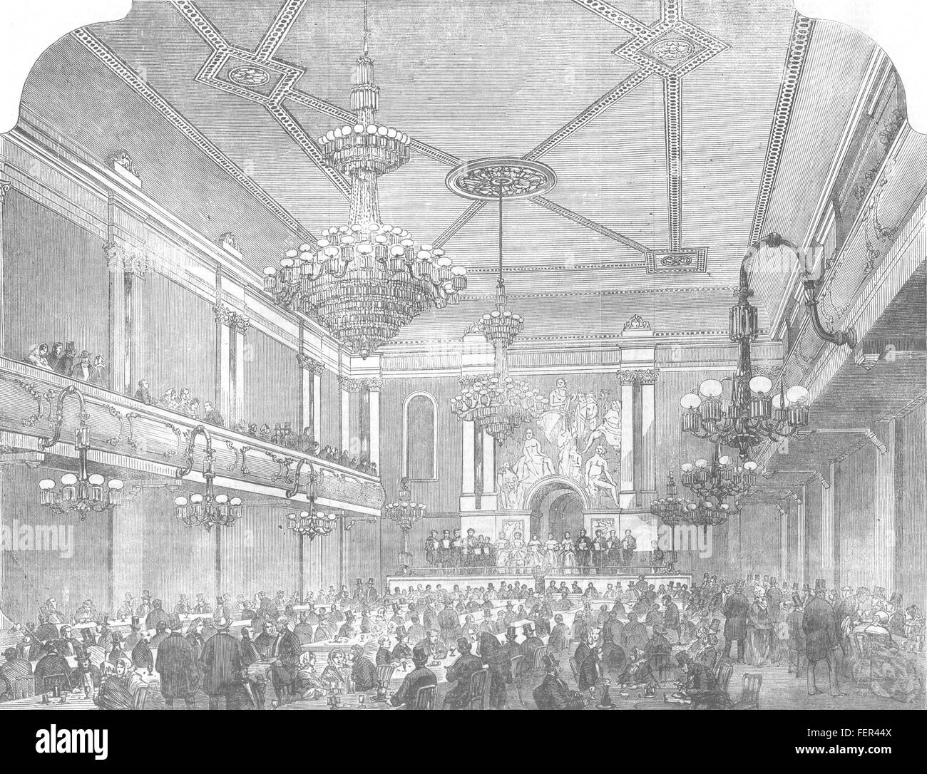 LAMBETH Canterbury Music Hall, Upper Marsh 1856. Illustrated London News Banque D'Images