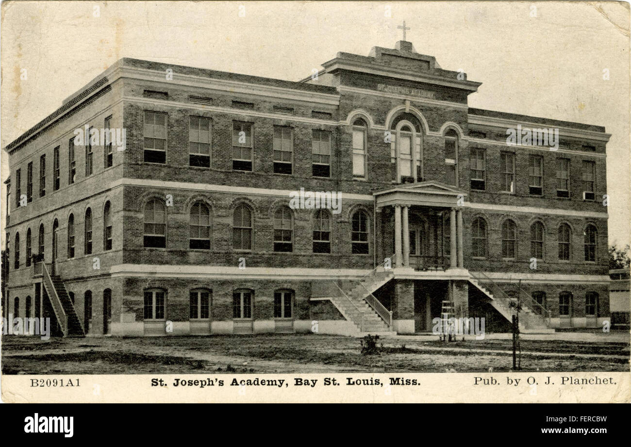 St Joseph's Academy, Bay St Louis, Mlle. Banque D'Images