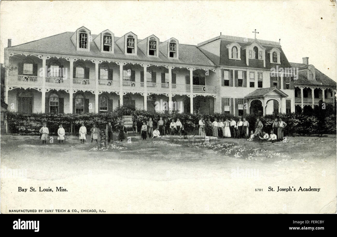 St Joseph's Academy, Bay St Louis, Mlle. Banque D'Images
