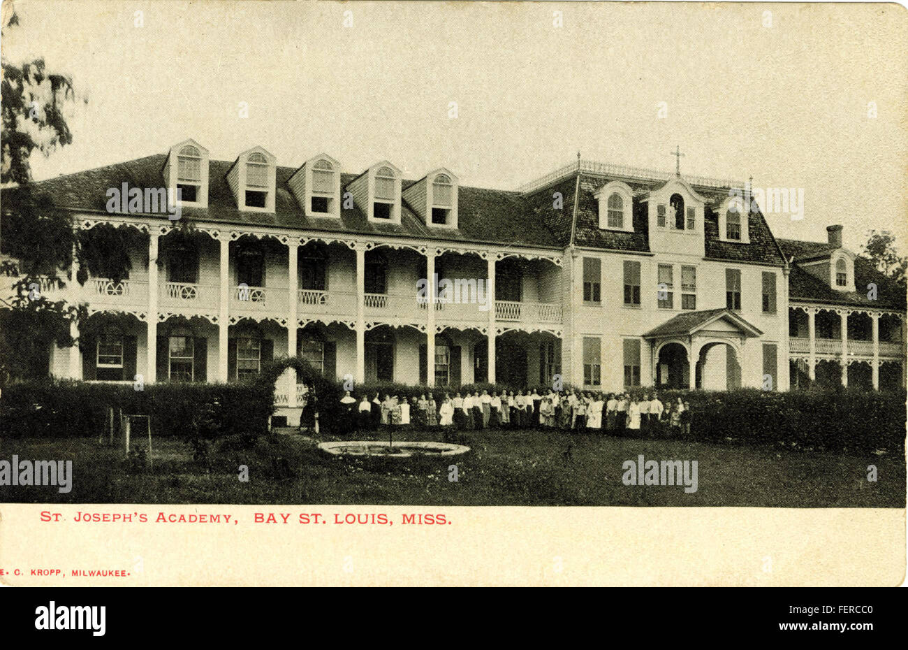 St Joseph's Academy, Bay St Louis, Mlle. Banque D'Images