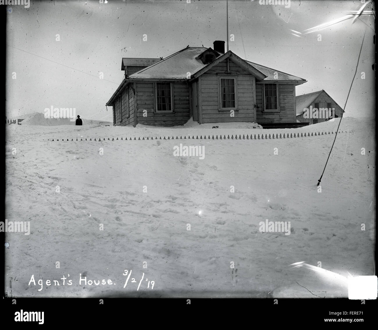 La maison de l'agent est un bâtiment historique autrefois utilisé par un agent ou un représentant d'une organisation, fournissant généralement une résidence et un bureau pour les affaires. Ces maisons étaient importantes dans le contexte de l'administration locale et du commerce. Banque D'Images
