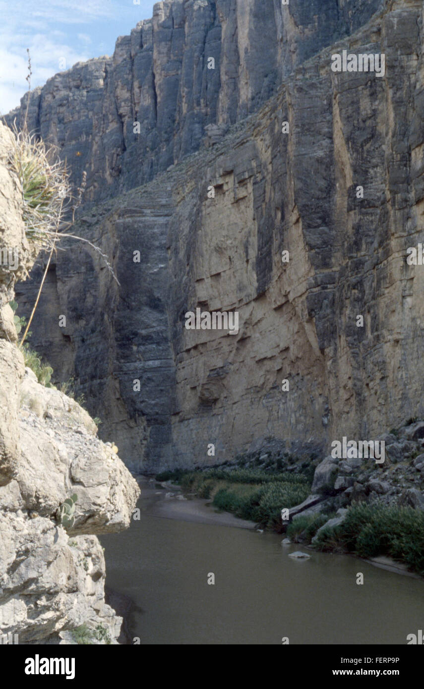 Big Bend, Santa Elena Canyon Banque D'Images