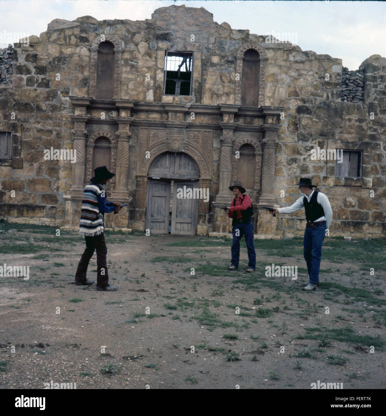 Alamo Village, Brackettville, Texas, 1971 Banque D'Images