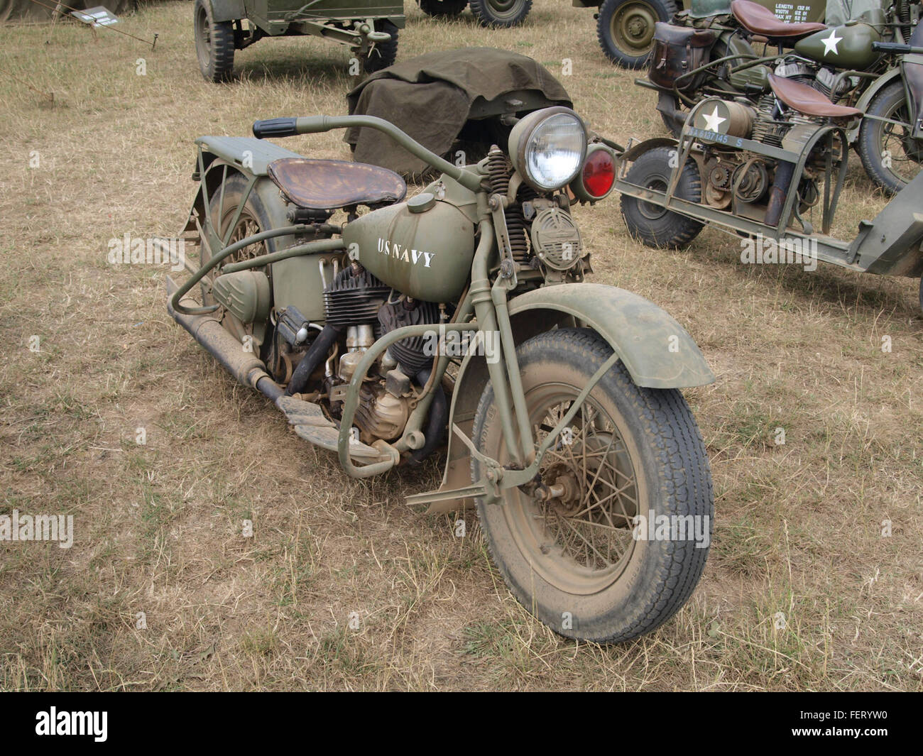 Pic1 moto militaire HD Banque D'Images