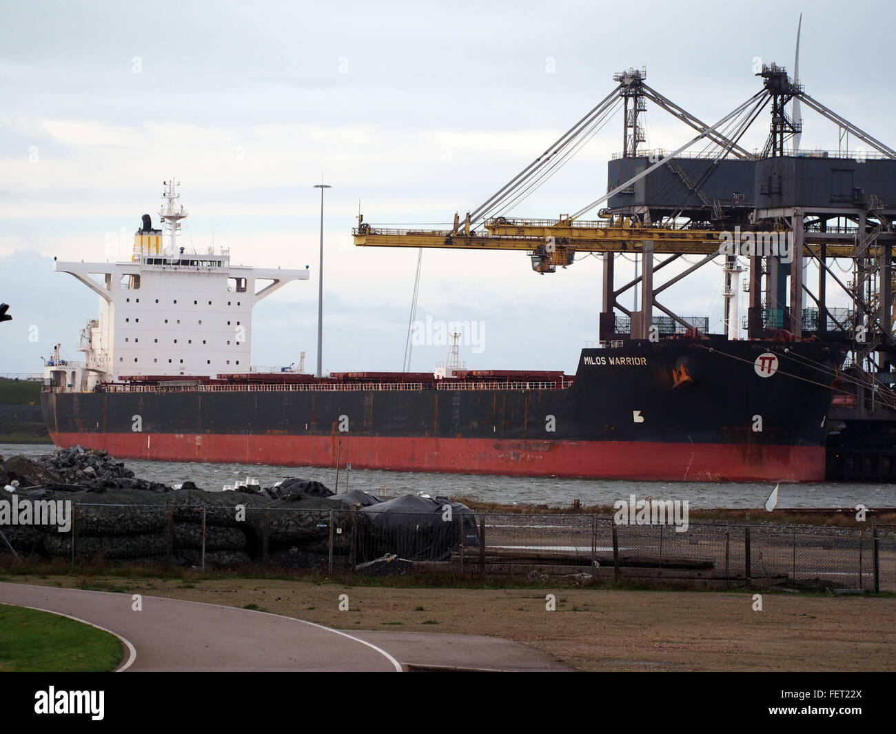 Guerrier de Milos (navire, 2011) OMI 9579793 IJmuiden, Port d'Amsterdam4 pic Banque D'Images