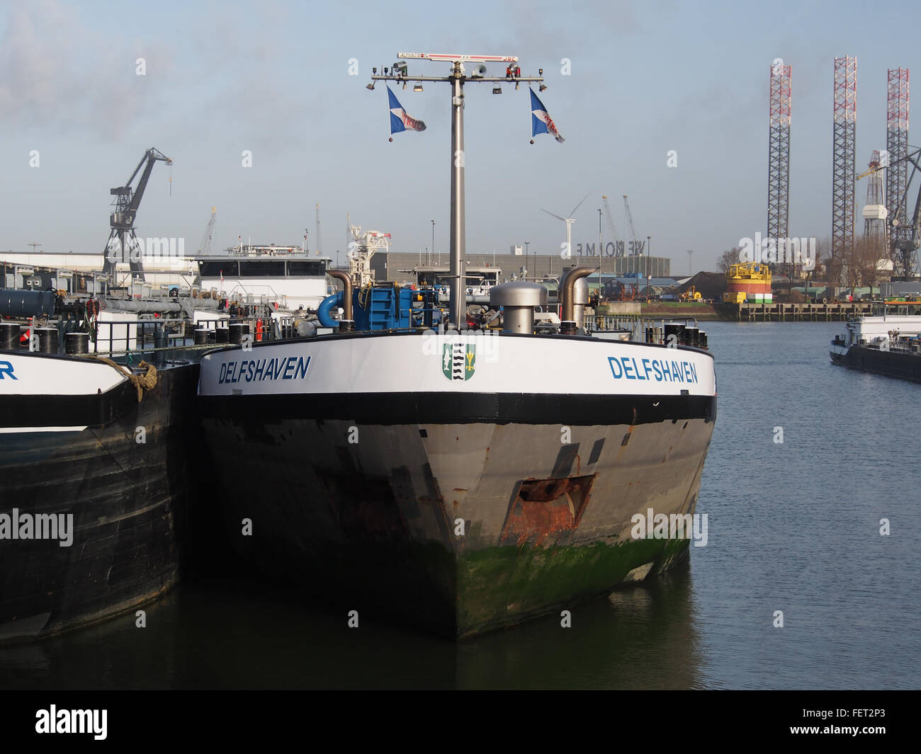 Delfshaven (navire, 2006) ENI 02327505 Welplaathaven Port de Rotterdam pic4 Banque D'Images