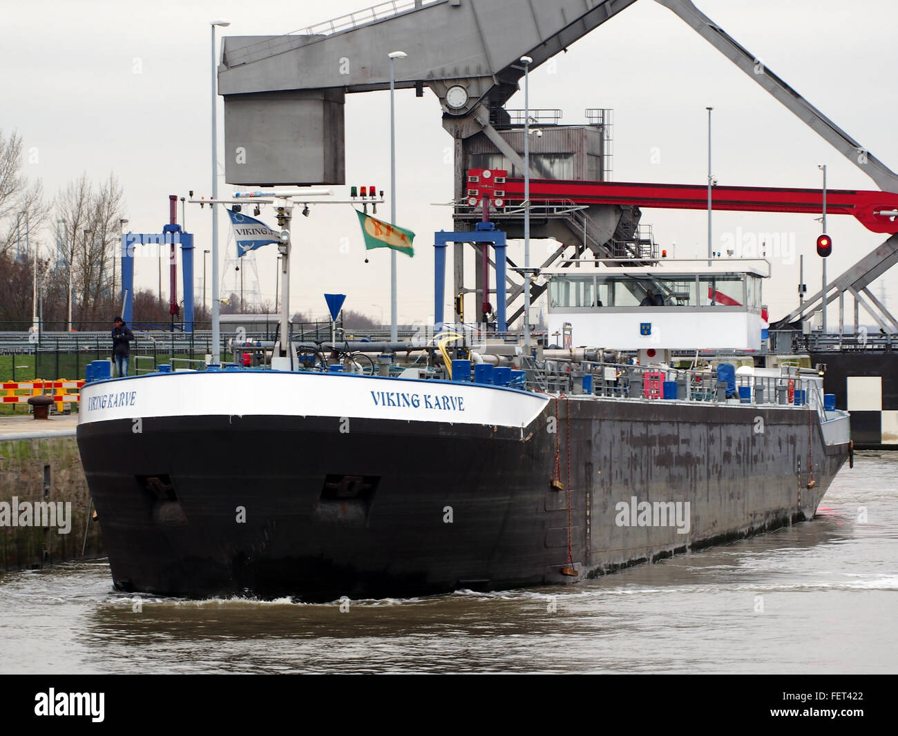 Karve (Viking Ship, 2006) OMI 8661848 02327296 Van Cauwelaertsluis ENI port d'Anvers pic2 Banque D'Images