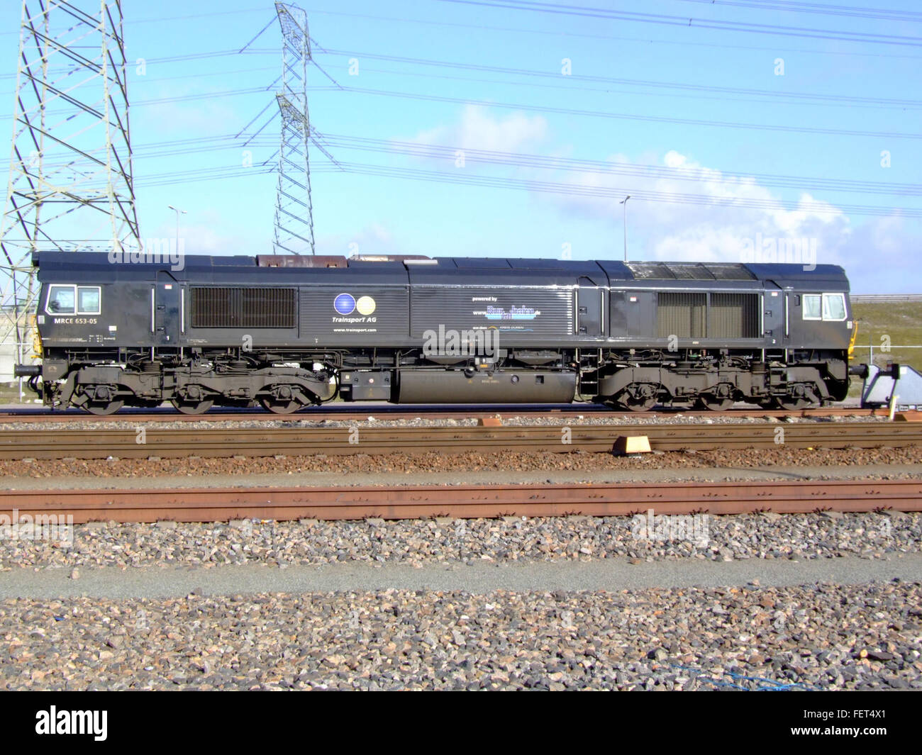 Classe 66 Verrouillage Rurtalbahn MRCE 653-05 p2 Banque D'Images