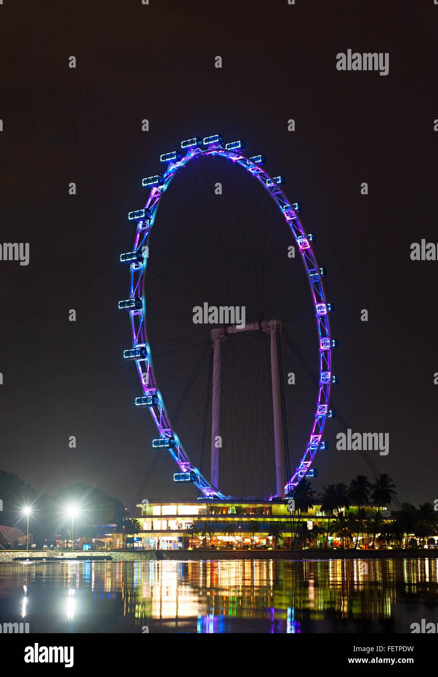 Singapore Flyer, la plus grande roue du monde Ferries Banque D'Images