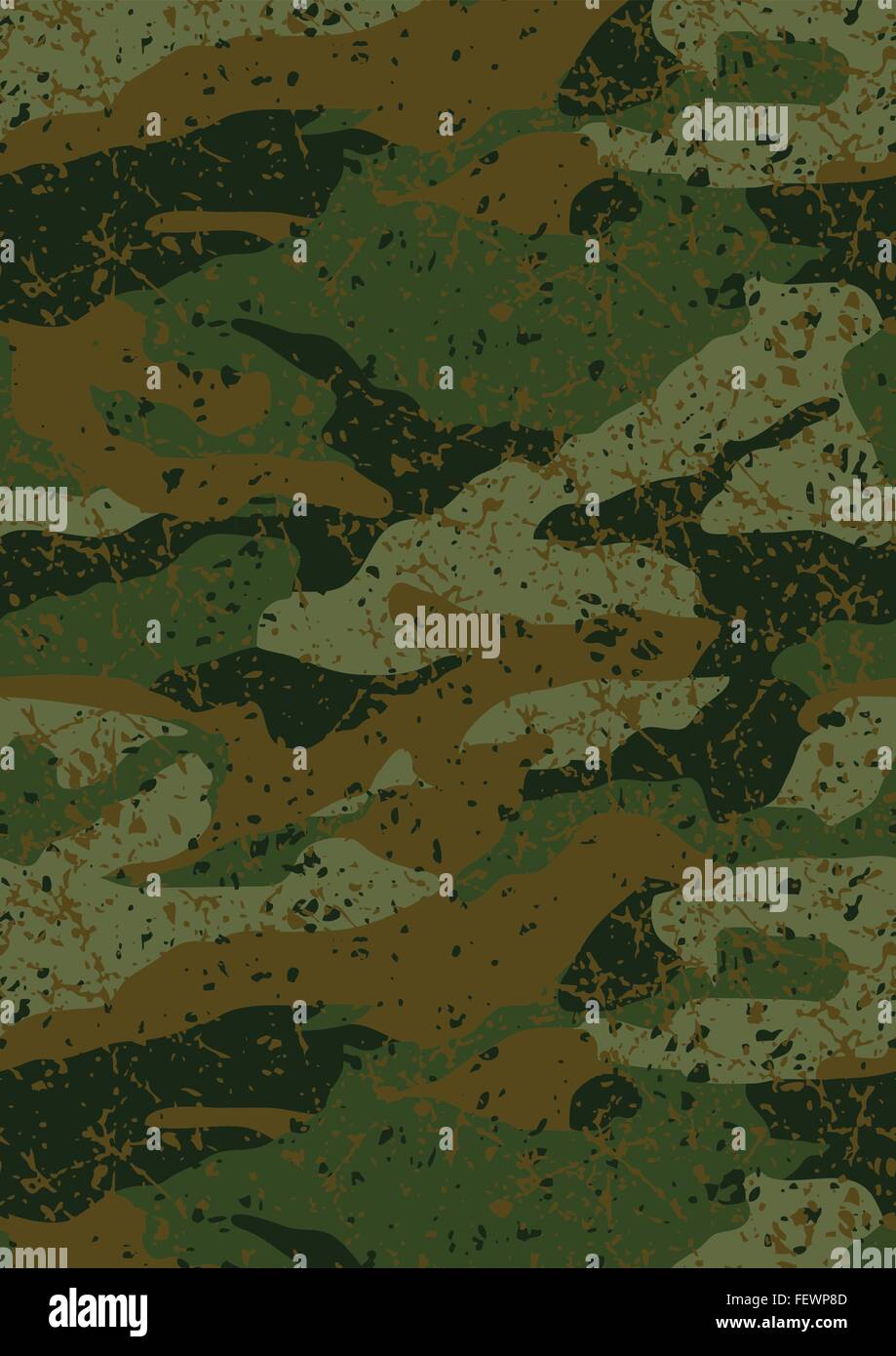 Jungle kaki camouflage boue de répétition . Illustration de Vecteur