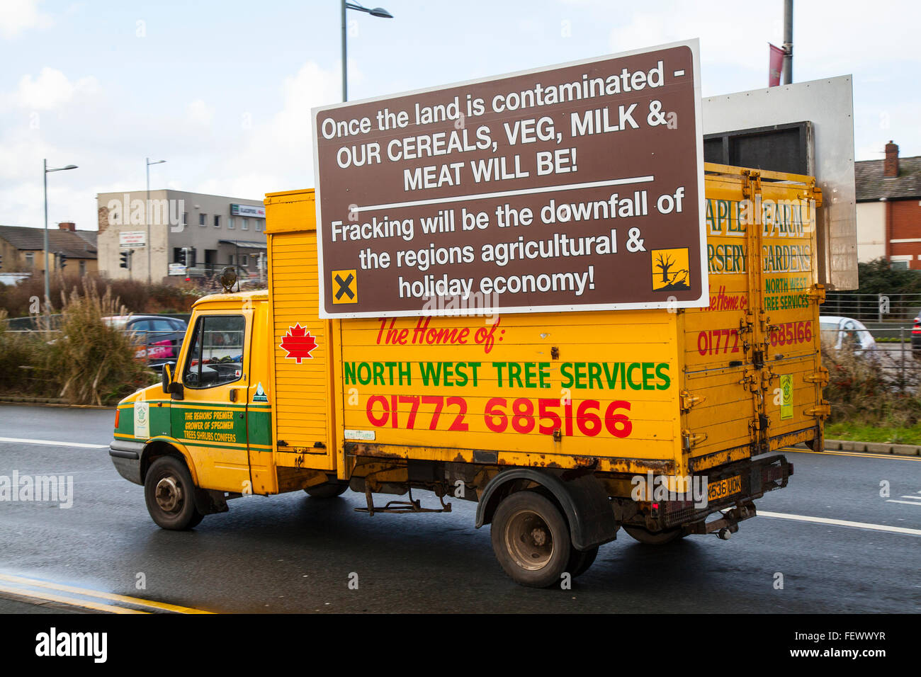 Blackpool, Lancashire, UK 9 Février, 2016. La décision de permettre le forage de gaz de schiste fracturation ou - est d'être décidé à cette audience à Blackpool. L'entreprise énergie Cuadrilla fait appel de la décision de refus du conseil d'autoriser la fracturation hydraulique sur deux sites en Roseacre Plumpton & Woods. La procédure qui permet à la secrétaire d'État de décider de l'issue à la suite de l'appel plutôt qu'un inspecteur de planification du gouvernement, sera utilisé. crédit : ws Cernan Elias/Alamy Live News Banque D'Images