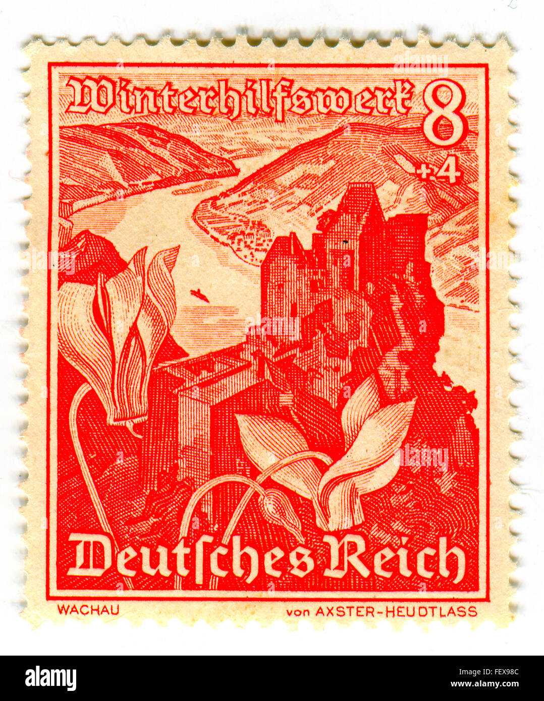 GOMEL BELARUS,- Février 2016 : timbre imprimé en Allemagne montre l'image de l'hiver l'enfance, vers 1943. Banque D'Images